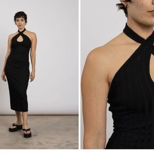 Simon Miller Black Midi Dress